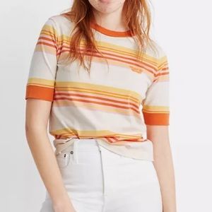 Madewell x Free n Easy embroidered tee SMALL